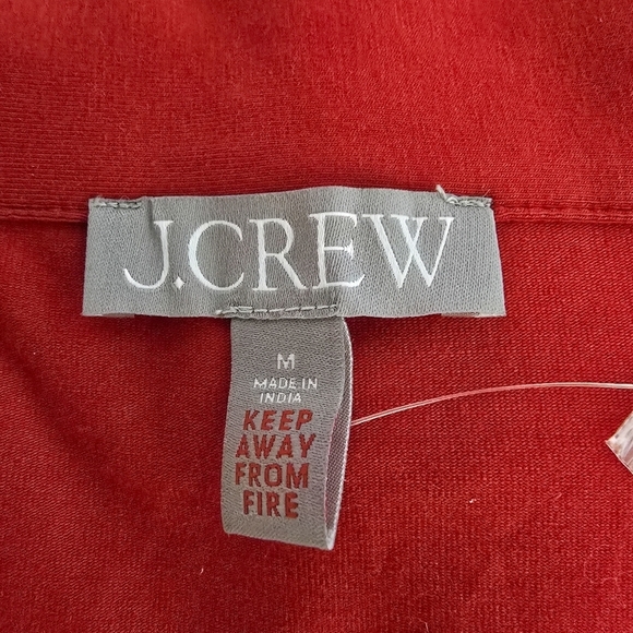 J. Crew Dreamy Cotton-blend Pajama Pant Set In Radiant Ruby - Picture 4 of 5